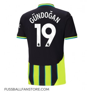 Manchester City Ilkay Gundogan #19 Replik Auswärtstrikot 2024-25 Kurzarm